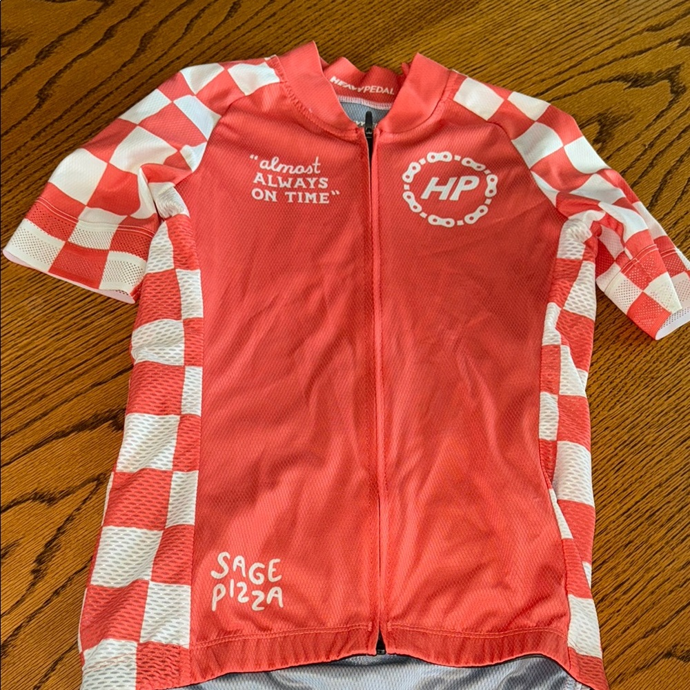 HP Sage Pizza Coral Short-Sleeve Cycling Jersey